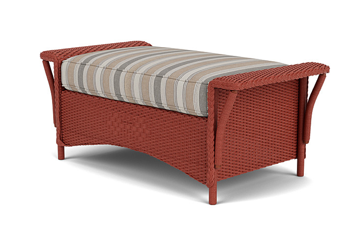 Lloyd Flanders™ Nantucket Large Ottoman - Terracotta