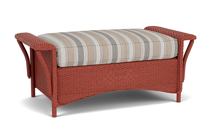 Lloyd Flanders™ Nantucket Large Ottoman - Terracotta