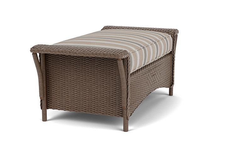 Lloyd Flanders™ Nantucket Large Ottoman - Bark