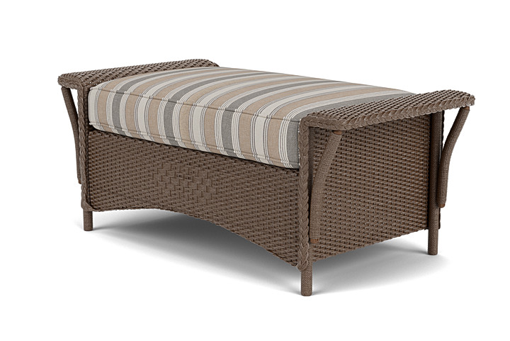 Lloyd Flanders™ Nantucket Large Ottoman - Bark