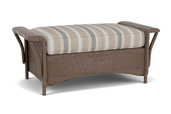 Lloyd Flanders™ Nantucket Large Ottoman - Bark