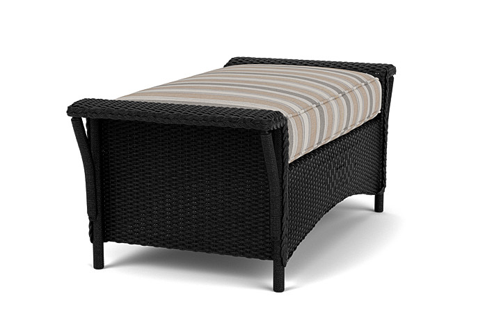 Lloyd Flanders™ Nantucket Large Ottoman - Ebony