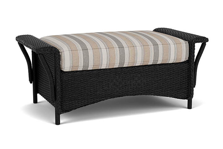 Lloyd Flanders™ Nantucket Large Ottoman - Ebony