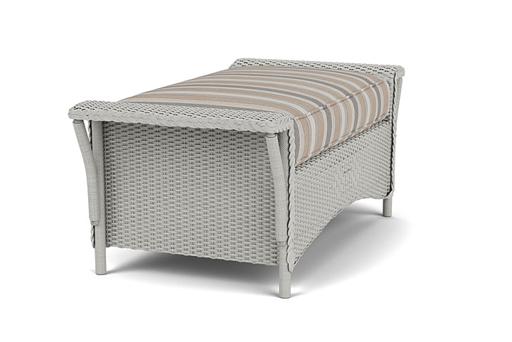 Lloyd Flanders™ Nantucket Large Ottoman - Platinum