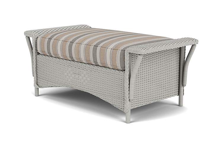 Lloyd Flanders™ Nantucket Large Ottoman - Platinum