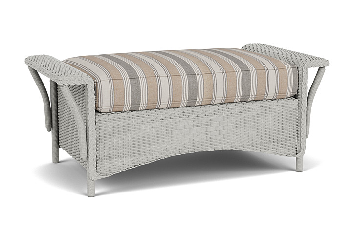 Lloyd Flanders™ Nantucket Large Ottoman - Platinum