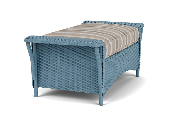 Lloyd Flanders™ Nantucket Large Ottoman - Stillwater