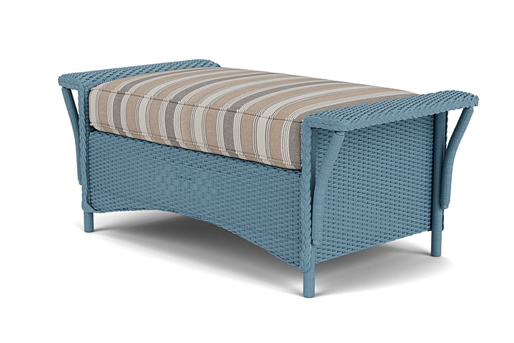 Lloyd Flanders™ Nantucket Large Ottoman - Stillwater