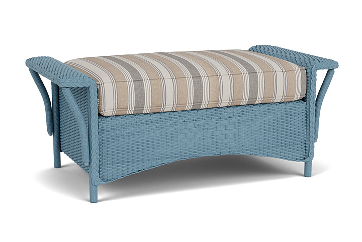 Lloyd Flanders™ Nantucket Large Ottoman - Stillwater