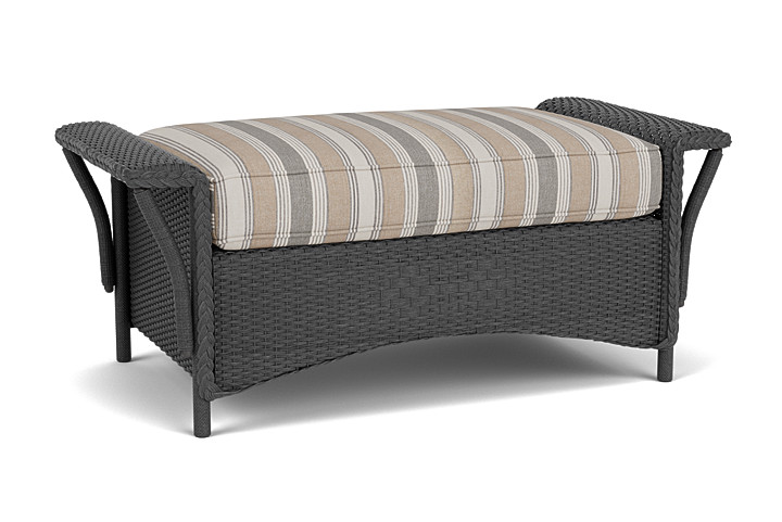 Lloyd Flanders™ Nantucket Large Ottoman - Charcoal