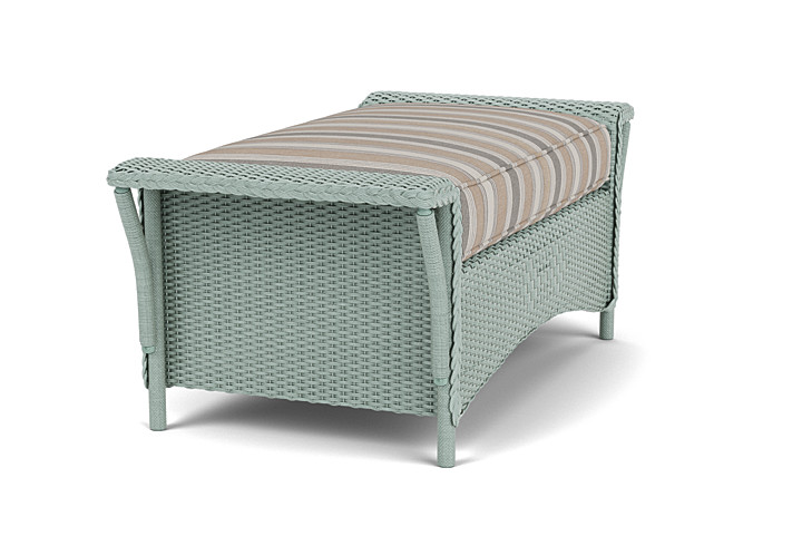 Lloyd Flanders™ Nantucket Large Ottoman - Sea Glass