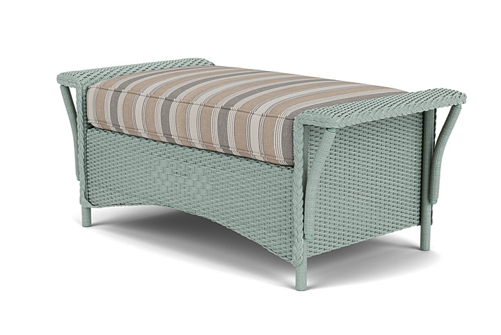 Lloyd Flanders™ Nantucket Large Ottoman - Sea Glass