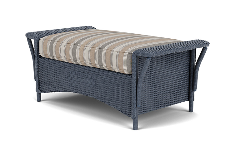 Lloyd Flanders™ Nantucket Large Ottoman - Denim Blue