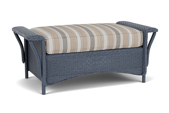 Lloyd Flanders™ Nantucket Large Ottoman - Denim Blue