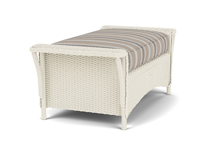 Lloyd Flanders™ Nantucket Large Ottoman - Ivory