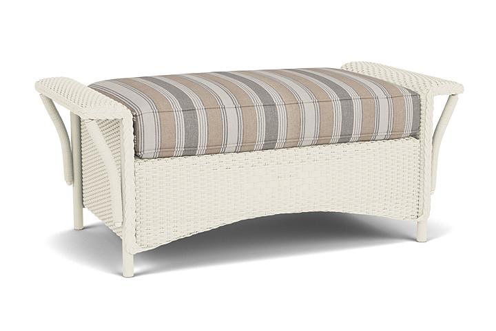 Lloyd Flanders™ Nantucket Large Ottoman - Ivory