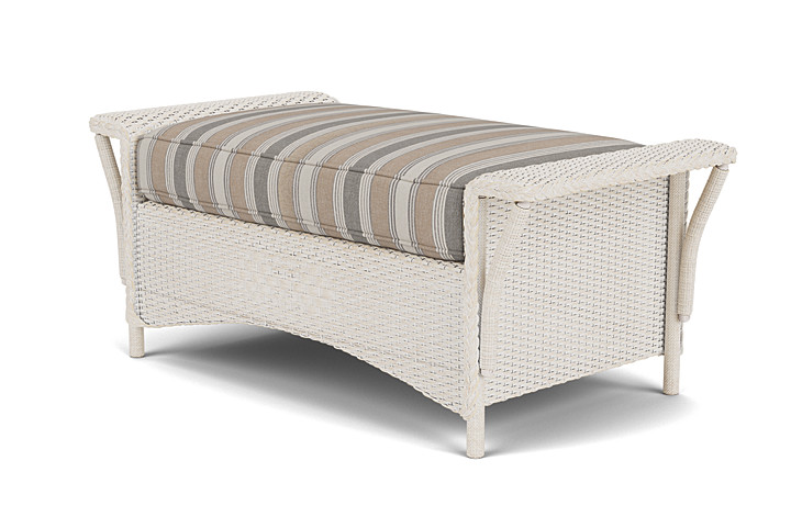 Lloyd Flanders™ Nantucket Large Ottoman - Antique White