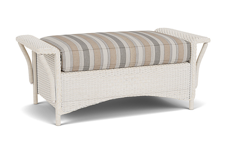 Lloyd Flanders™ Nantucket Large Ottoman - Antique White