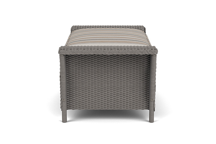 Lloyd Flanders™ Nantucket Large Ottoman - Pewter