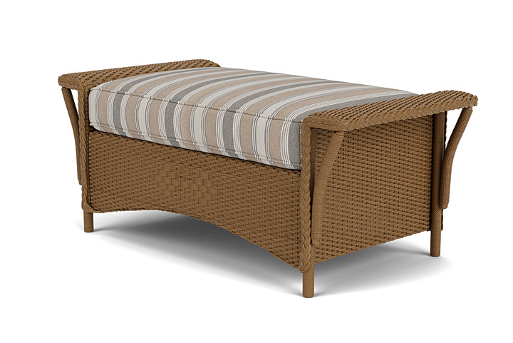 Lloyd Flanders™ Nantucket Large Ottoman - Hickory