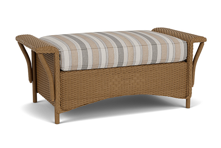 Lloyd Flanders™ Nantucket Large Ottoman - Hickory