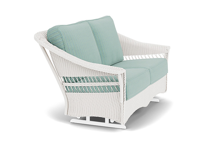 Lloyd Flanders™ Nantucket Loveseat Glider - White