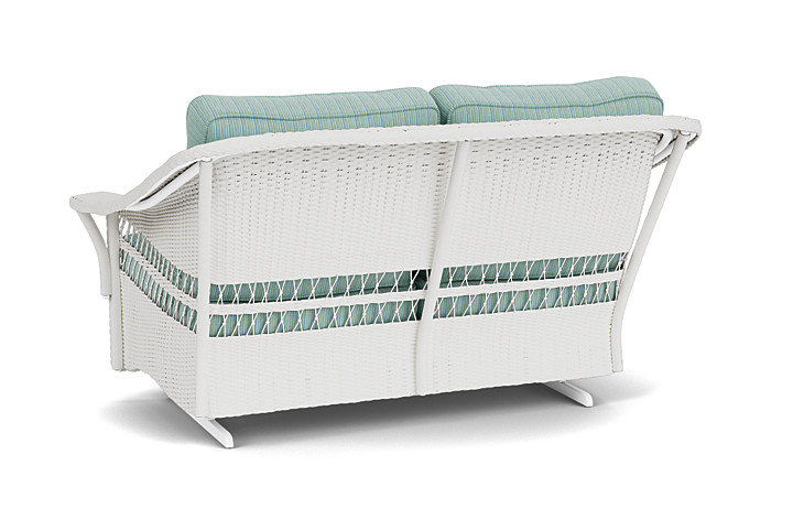 Lloyd Flanders™ Nantucket Loveseat Glider - Matte White