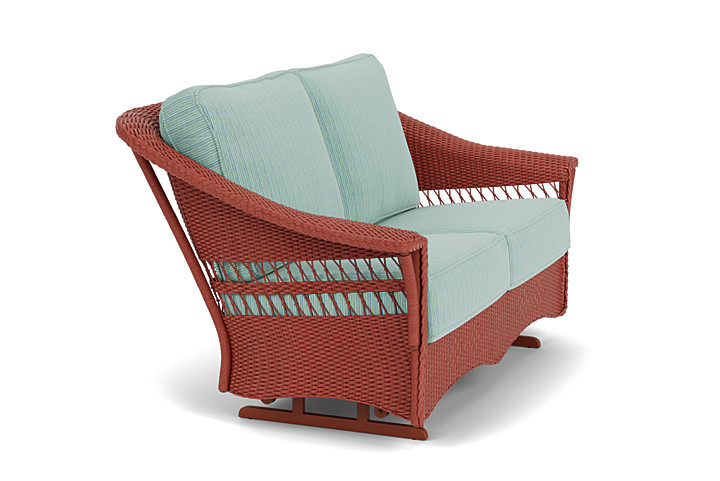 Lloyd Flanders™ Nantucket Loveseat Glider - Terracotta