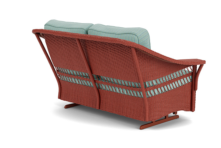 Lloyd Flanders™ Nantucket Loveseat Glider - Terracotta