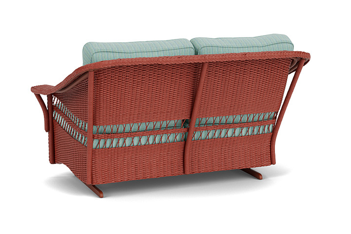 Lloyd Flanders™ Nantucket Loveseat Glider - Terracotta