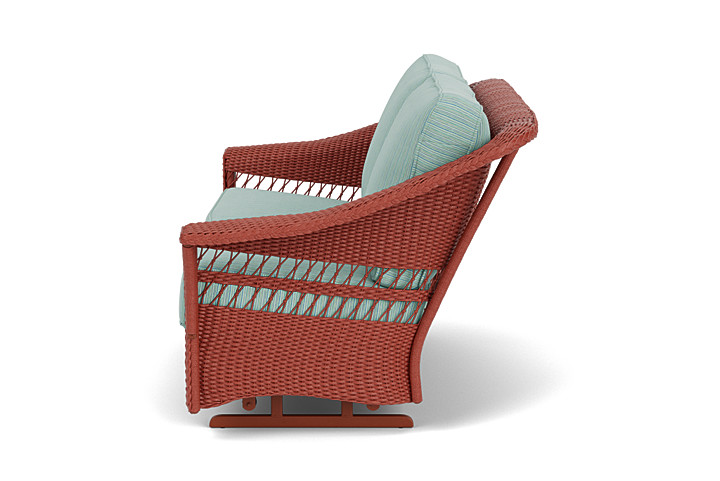 Lloyd Flanders™ Nantucket Loveseat Glider - Terracotta