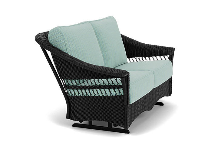 Lloyd Flanders™ Nantucket Loveseat Glider - Ebony