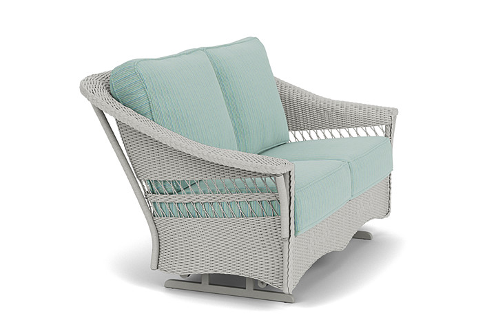 Lloyd Flanders™ Nantucket Loveseat Glider - Platinum