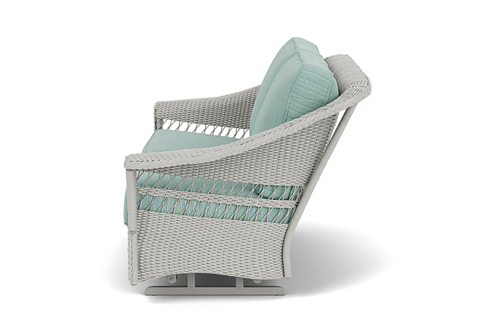 Lloyd Flanders™ Nantucket Loveseat Glider - Platinum