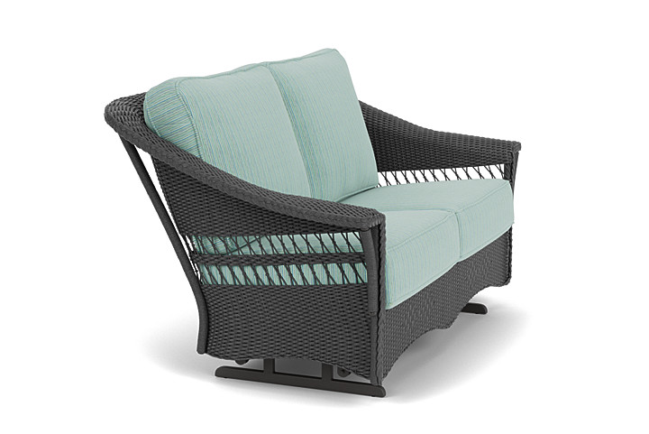 Lloyd Flanders™ Nantucket Loveseat Glider - Charcoal