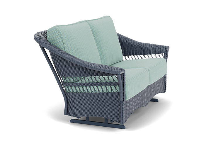 Lloyd Flanders™ Nantucket Loveseat Glider - Denim Blue