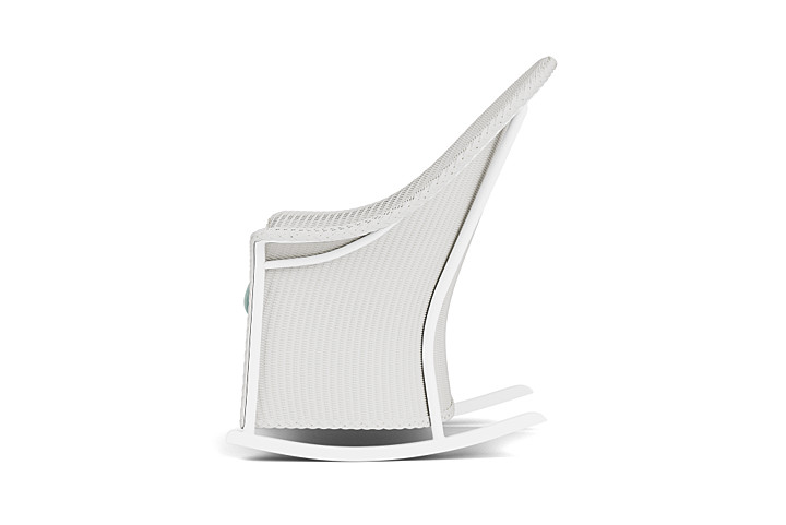 Lloyd Flanders™ Loom High Back Porch Rocker - Matte White