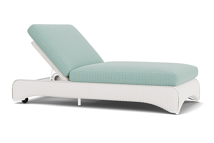 Lloyd Flanders™ Loom Double Chaise - White