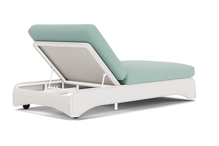 Lloyd Flanders™ Loom Double Chaise - White