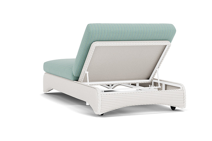 Lloyd Flanders™ Loom Double Chaise - White