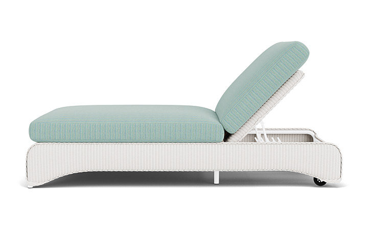 Lloyd Flanders™ Loom Double Chaise - White