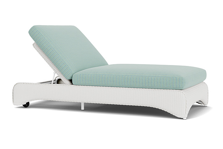 Lloyd Flanders™ Loom Double Chaise - Matte White