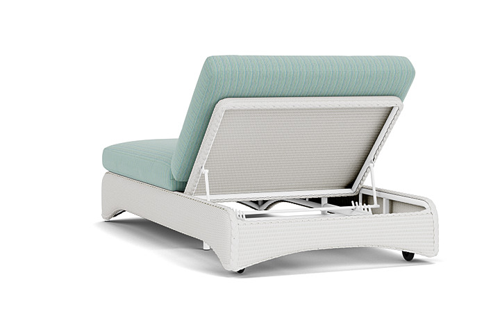 Lloyd Flanders™ Loom Double Chaise - Matte White