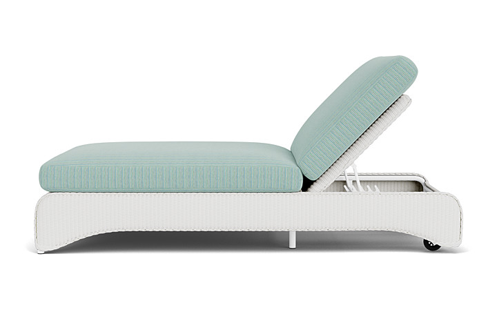 Lloyd Flanders™ Loom Double Chaise - Matte White