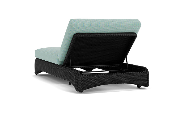 Lloyd Flanders™ Loom Double Chaise - Ebony