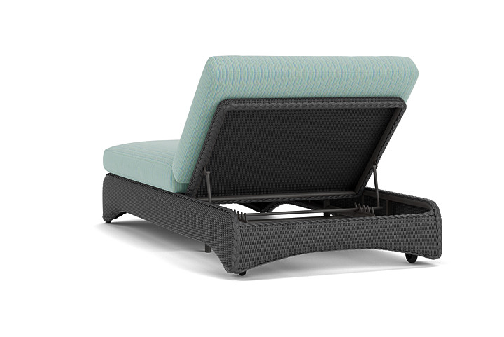 Lloyd Flanders™ Loom Double Chaise - Charcoal