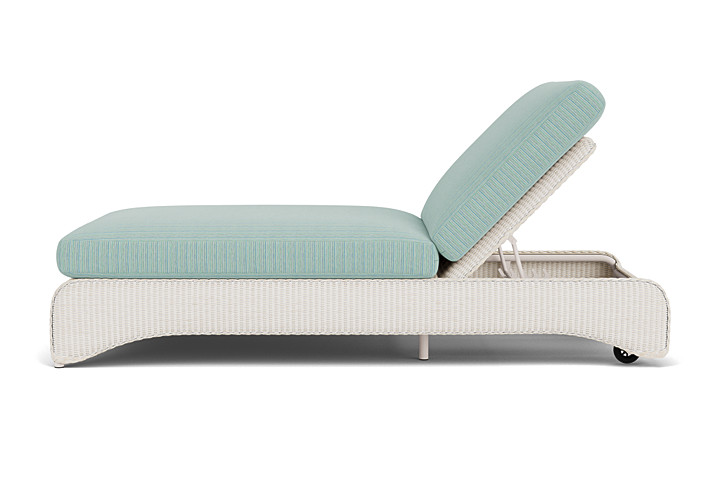 Lloyd Flanders™ Loom Double Chaise - Antique White