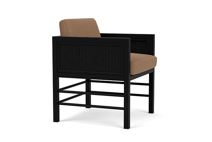 Lloyd Flanders™ Southport Dining Armchair - Ebony, Canvas Natural