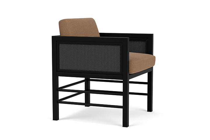 Lloyd Flanders™ Southport Dining Armchair - Charcoal, Canvas Natural