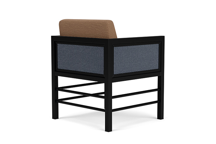 Lloyd Flanders™ Southport Dining Armchair - Denim Blue, Canvas Natural